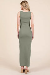 Sleeveless Rib Maxi Dress