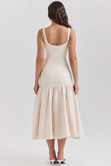 Amore Dropped Waist Midi Dress