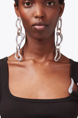 Eileen Crystal Link Drop Earrings