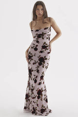 Pink Devoured Craft Long Dress