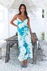Vacation Dreaming Maxi Dress Blue