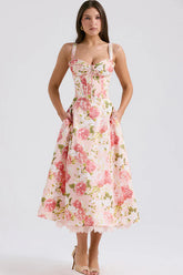 Rosalee Print Cotton Sundress
