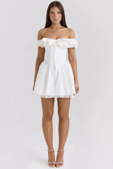 Jaide Cotton Off Shoulder Corset Dress