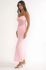 Stara Knot Accent Maxi Dress Blush