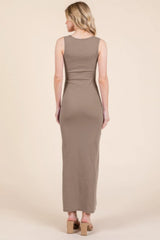 Sleeveless Rib Maxi Dress