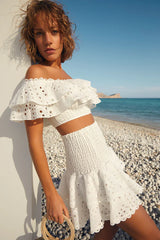 Jessica Bara Vanessa Ruffle Set
