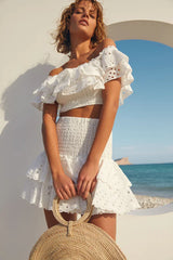 Jessica Bara Vanessa Ruffle Set